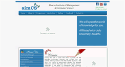 Desktop Screenshot of aimcs-edu.pk